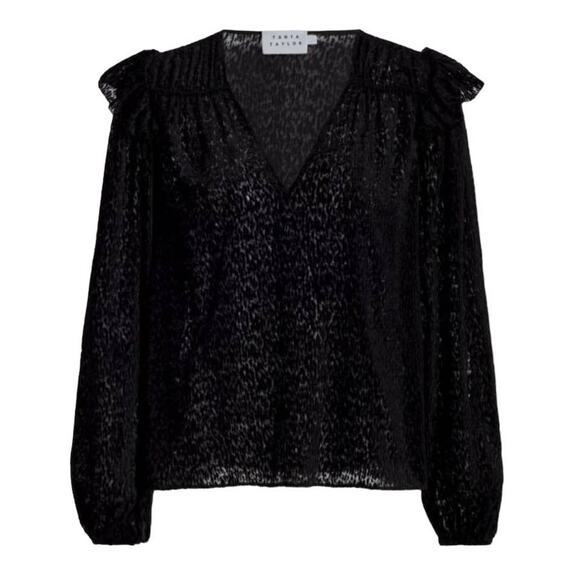 NWT! Tanya Taylor Lucy Devore Pullover Top - Size Large - Picture 2 of 9